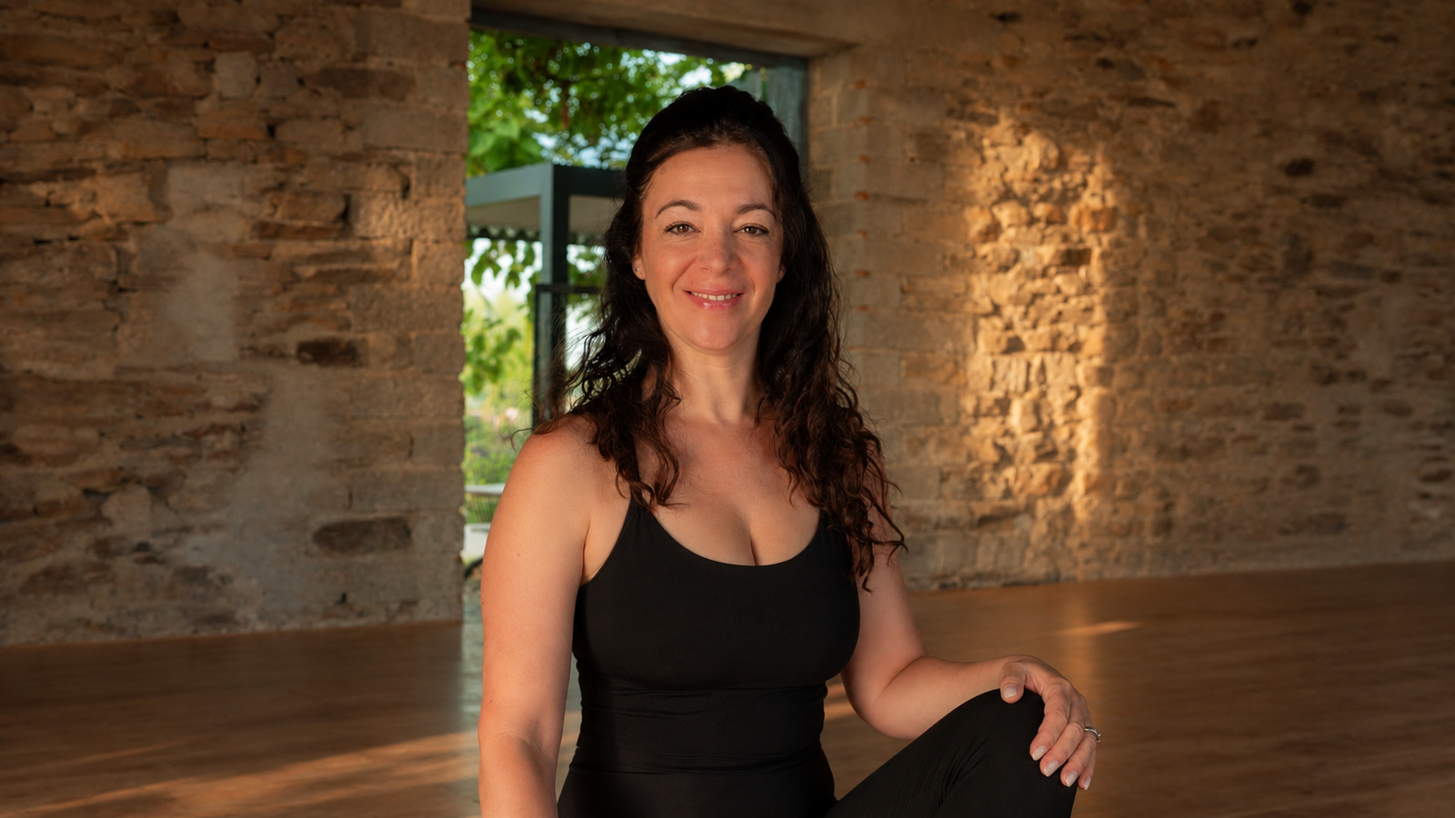 Valeria als yogadocente